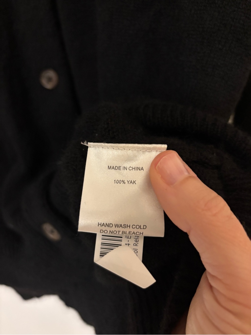Quince Cardigan 100% Yak Wool Relaxed Fit Size Medium Androgynous Quiet Luxury - Picture 9 of 11